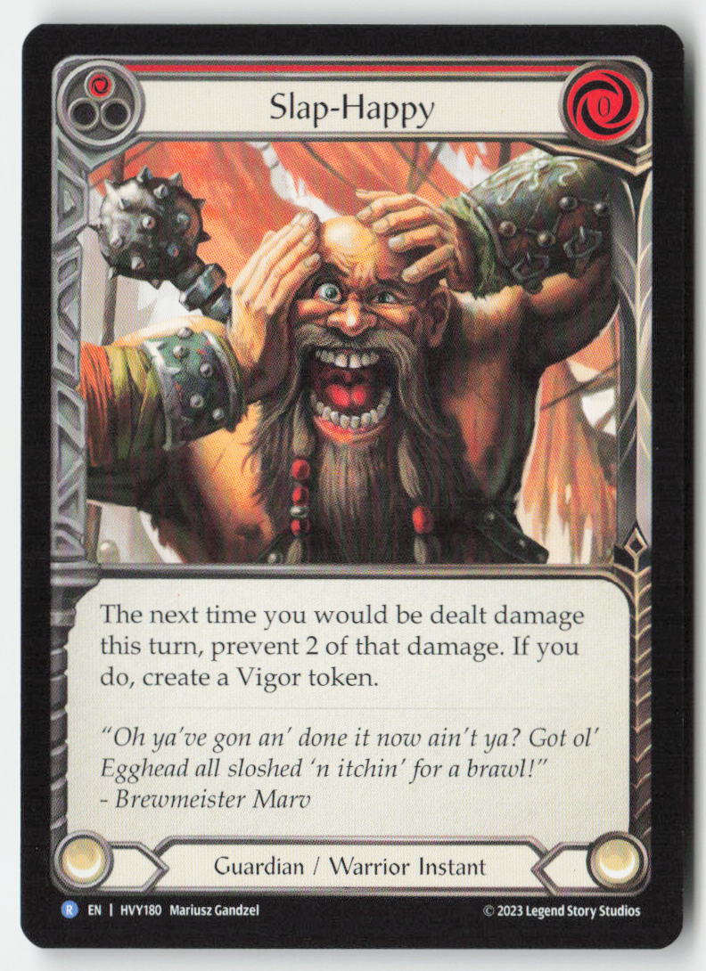 Slap-Happy #HVY180 - Heavy Hitters - Flesh and Blood - Rare - Near Mint, Front