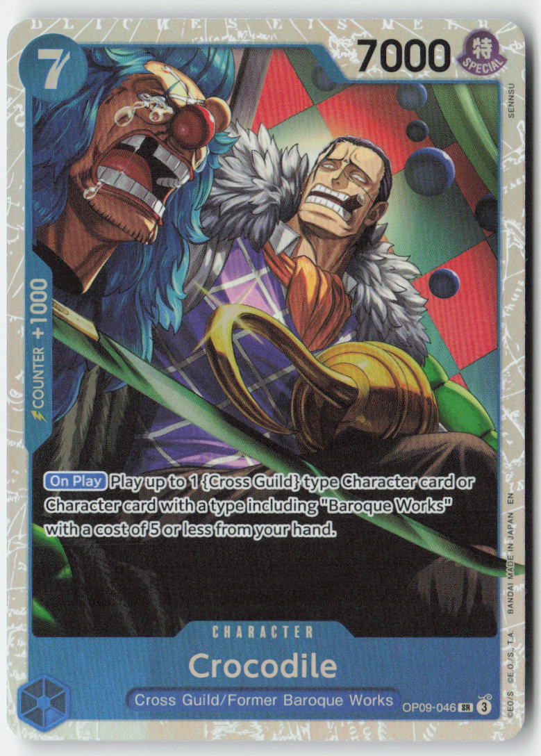 Crocodile (Reprint) (PRB-02 Reprint) OP09-046 Foil Super Rare Lightly Played
