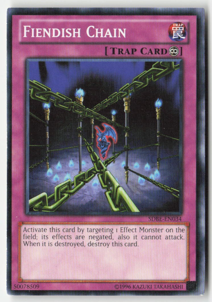 Fiendish Chain SDBE-EN034 Unlimited Common Moderately Played