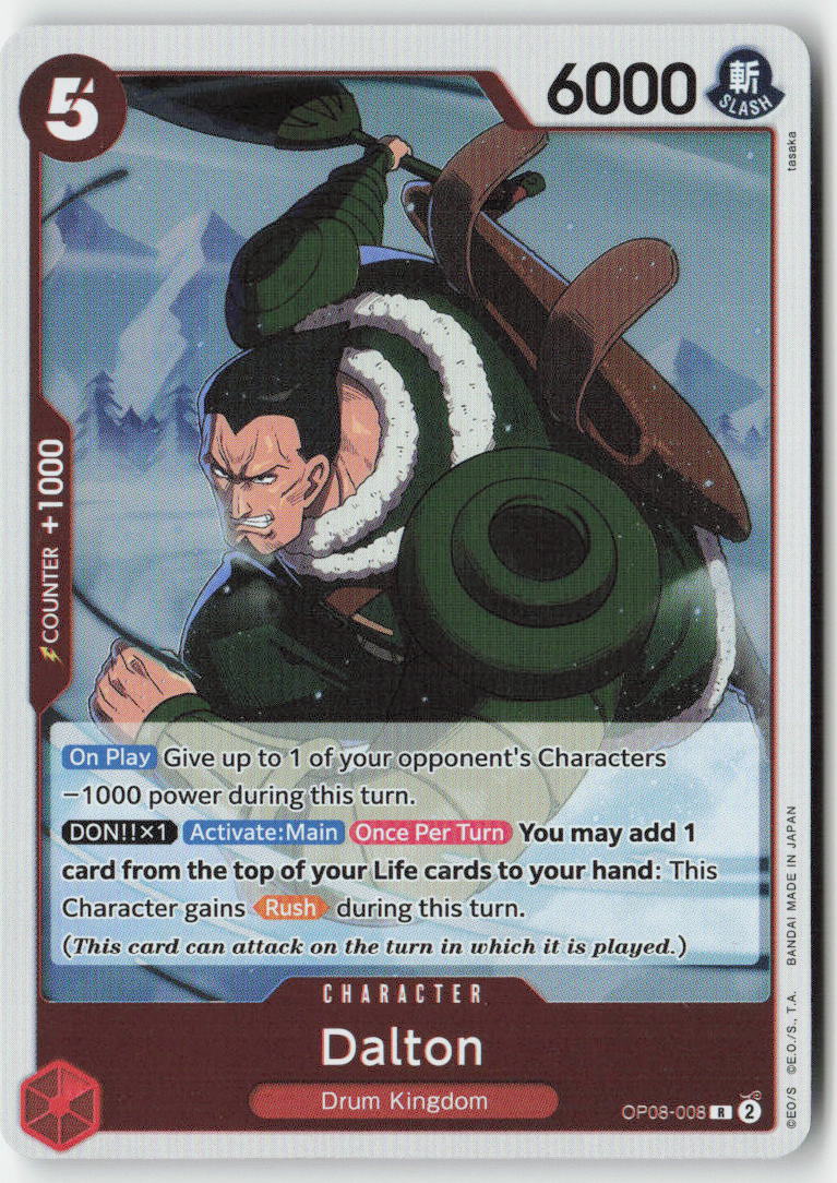 Dalton OP08-008 Foil Rare Lightly Played, Front