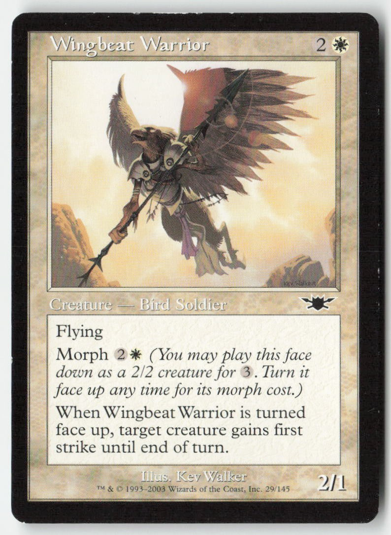 Wingbeat Warrior LGN 29 Common Moderately Played