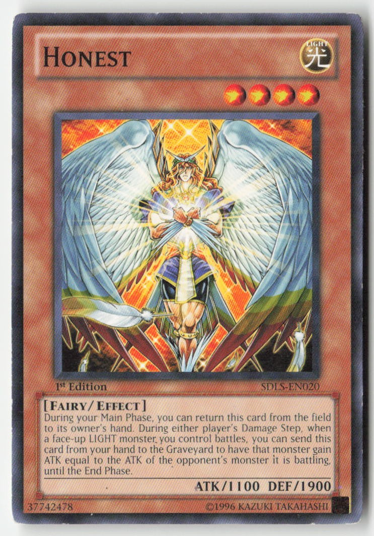 Honest SDLS-EN020 1st Edition Common Moderately Played, Front