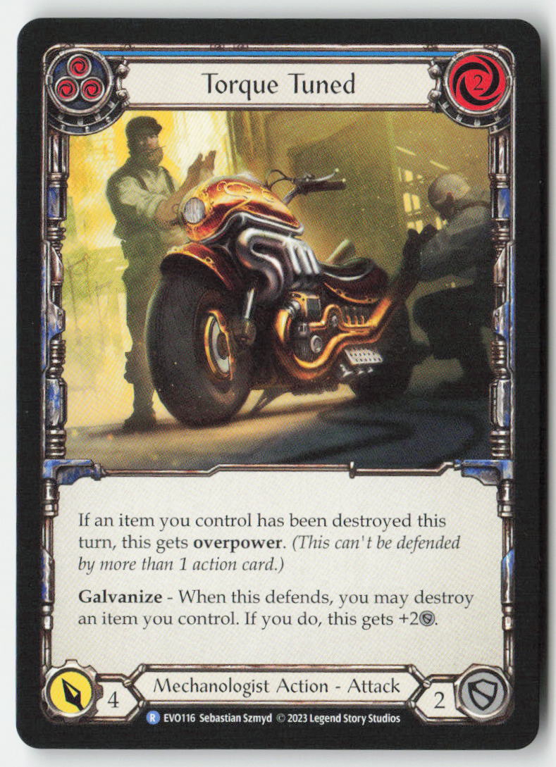 Torque Tuned (Blue) #EVO116 - Bright Lights - Flesh and Blood - Rare - Near Mint