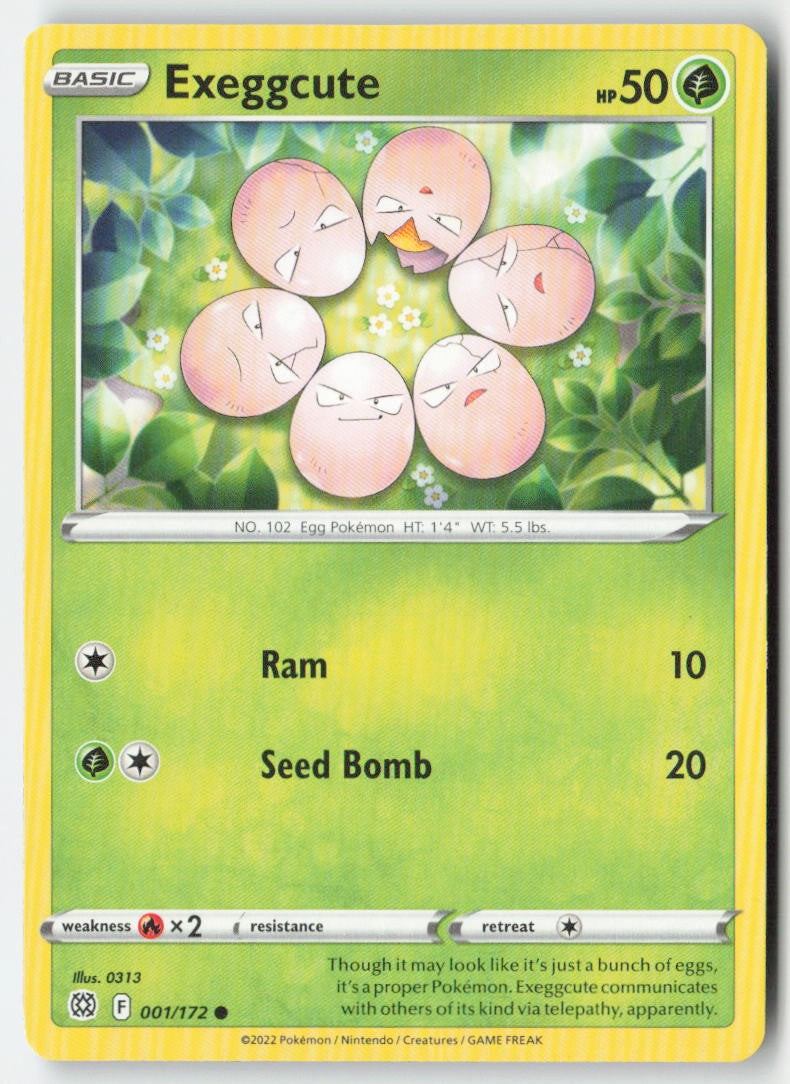 Exeggcute 001/172 Regular Brilliant Stars Moderately Played