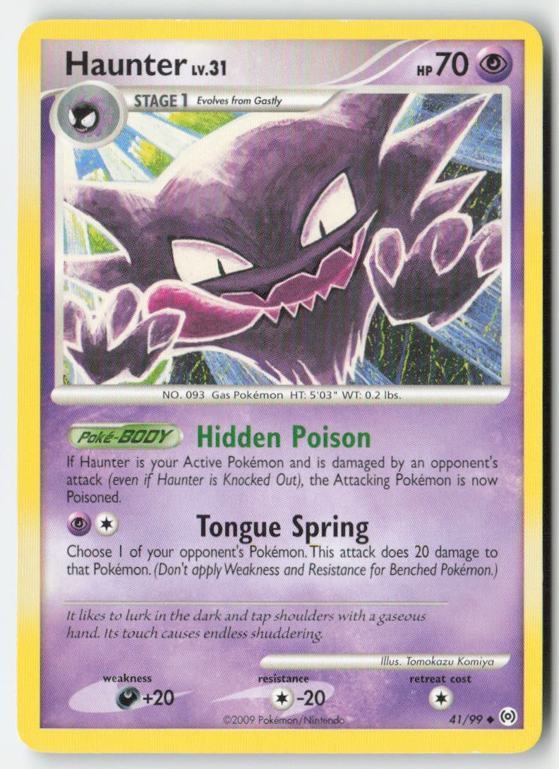 Haunter 41/99 Regular Arceus Moderately Played