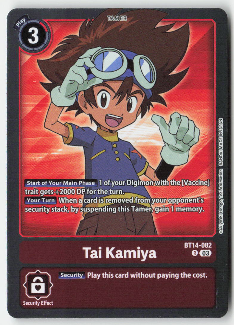 Tai Kamiya BT14-082 Foil Rare Near Mint, Front
