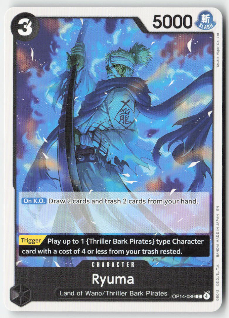 Ryuma OP14-089 Normal Common Lightly Played