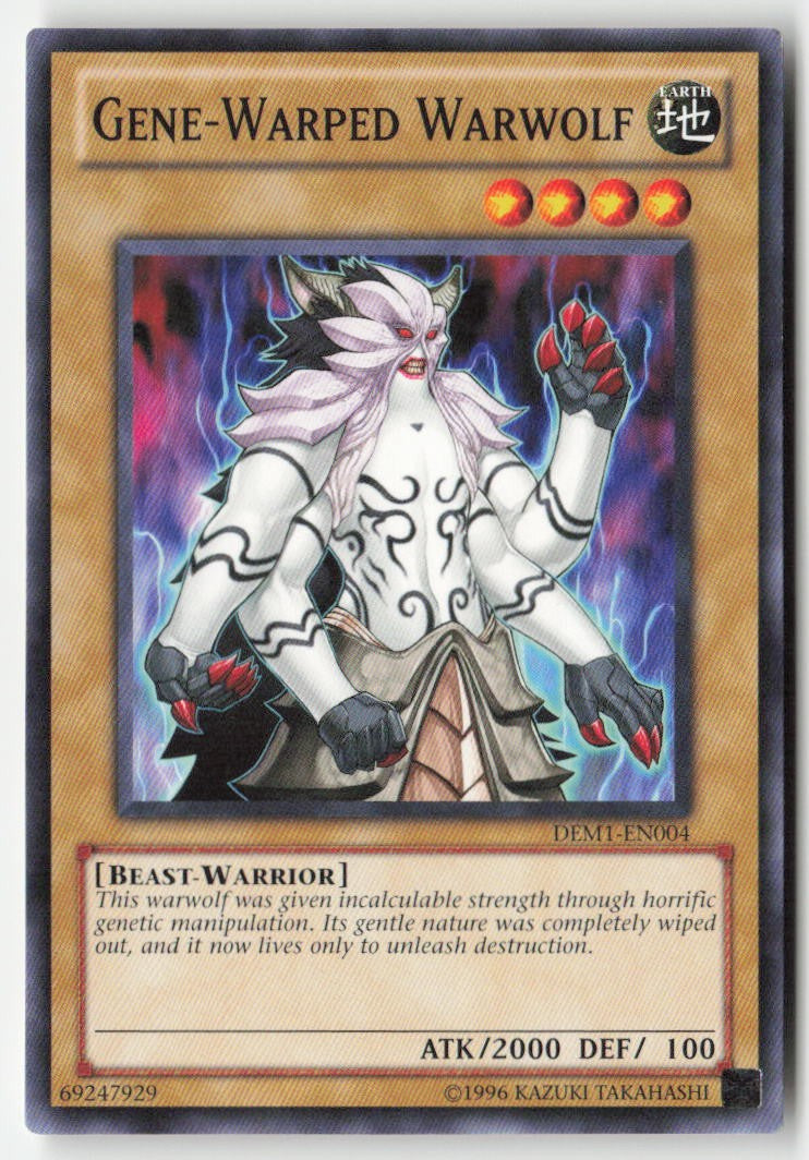 Gene-Warped Warwolf DEM1-EN004 Unlimited Common Moderately Played