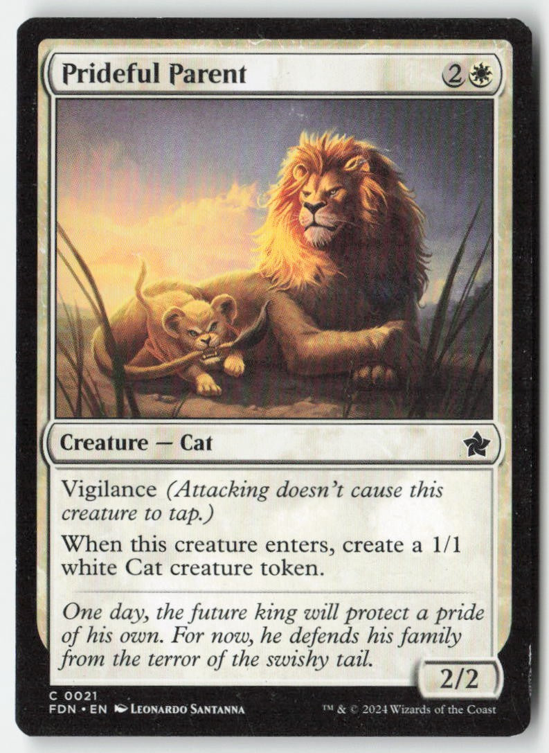 Prideful Parent FDN 21 Common Moderately Played