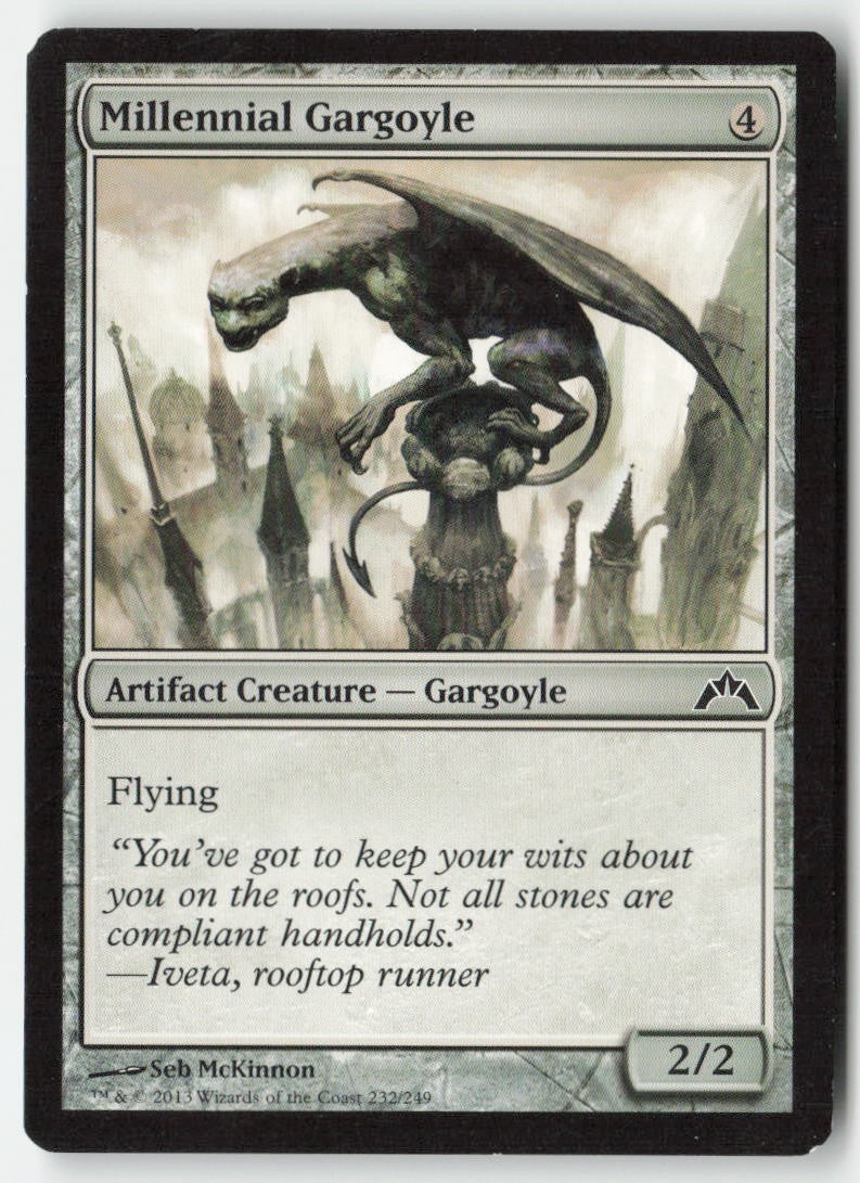 Millennial Gargoyle GTC 232 Common Moderately Played
