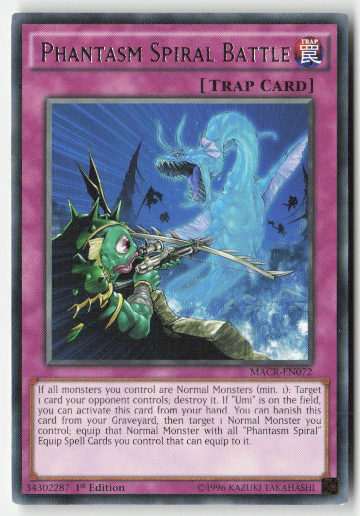 Phantasm Spiral Battle MACR-EN072 1st Edition Rare Moderately Played, Front