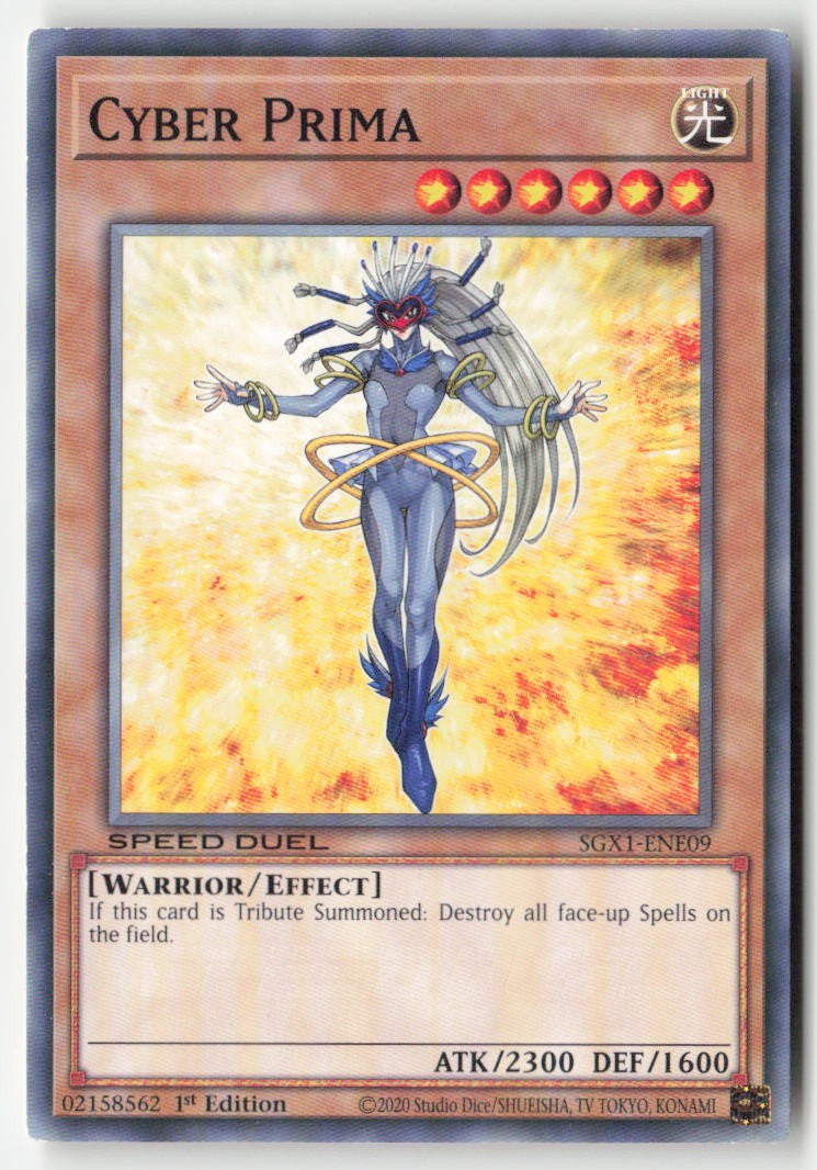 Cyber Prima SGX1-ENE09 1st Edition Common Moderately Played