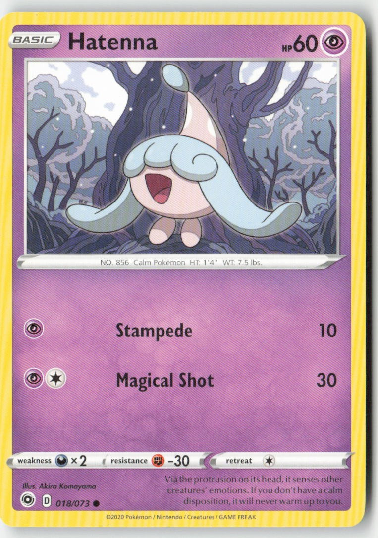 Hatenna 18/73 Regular Champion's Path Moderately Played