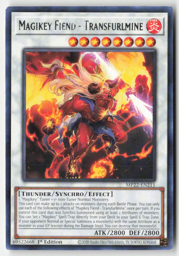 Magikey Fiend - Transfurlmine MP22-EN211 1st Edition Rare Moderately Played