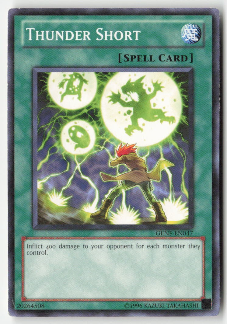 Thunder Short GENF-EN047 Unlimited Common Moderately Played, Front