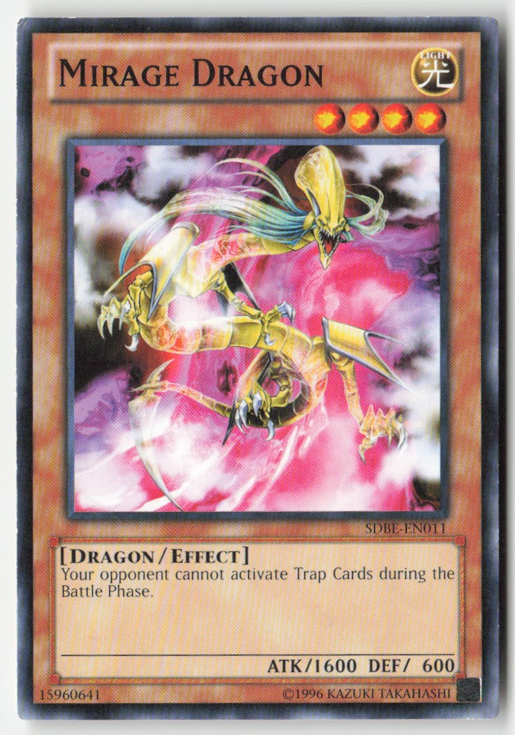 Mirage Dragon SDBE-EN011 Unlimited Common Moderately Played, Front
