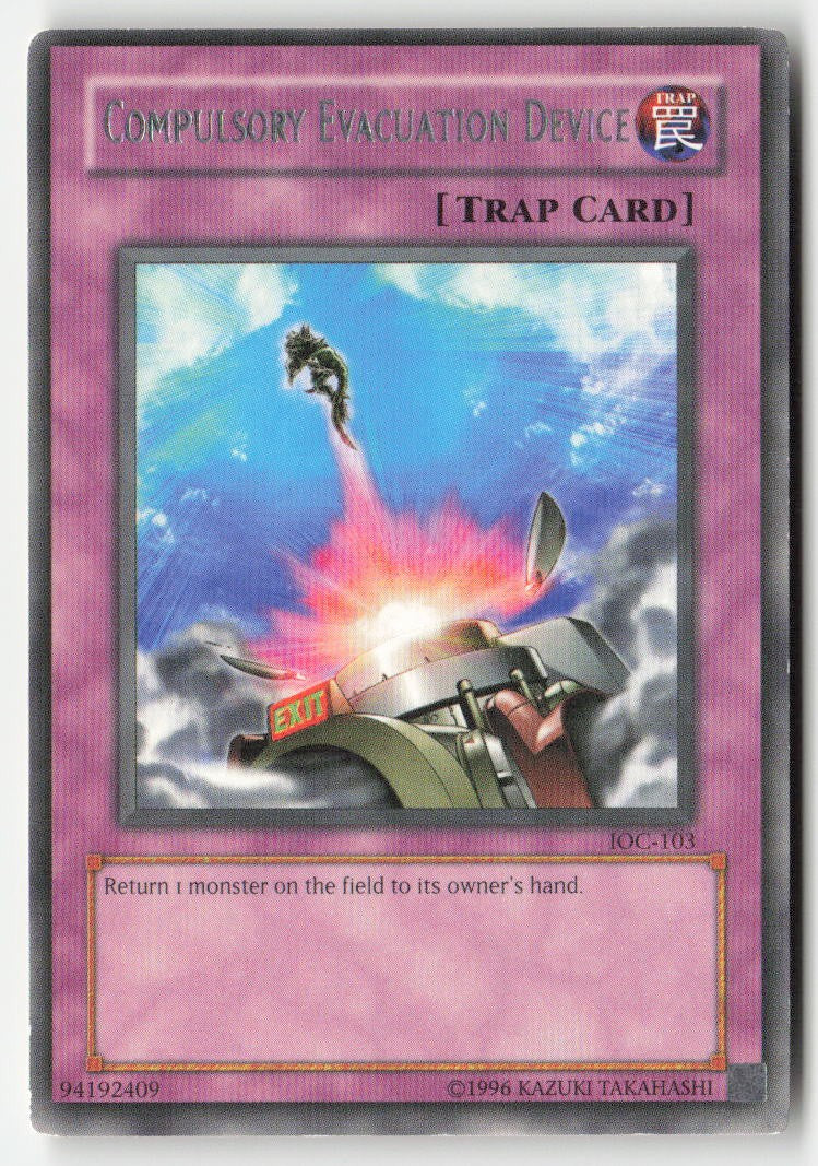 Compulsory Evacuation Device IOC-103 Unlimited Rare Moderately Played, Front