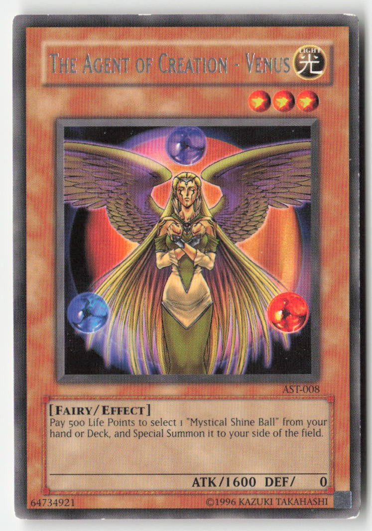 The Agent of Creation - Venus AST-008 Unlimited Rare Moderately Played