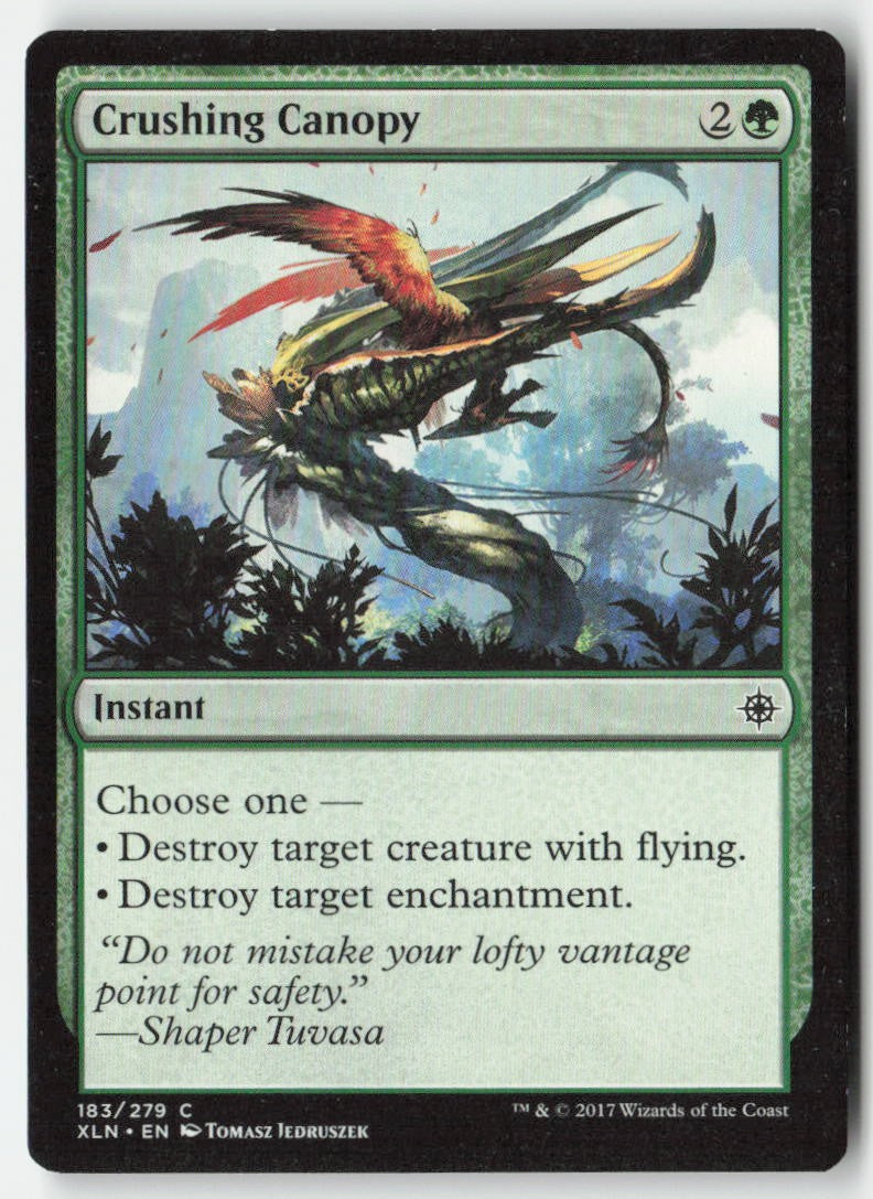 Crushing Canopy XLN 183 Common Moderately Played