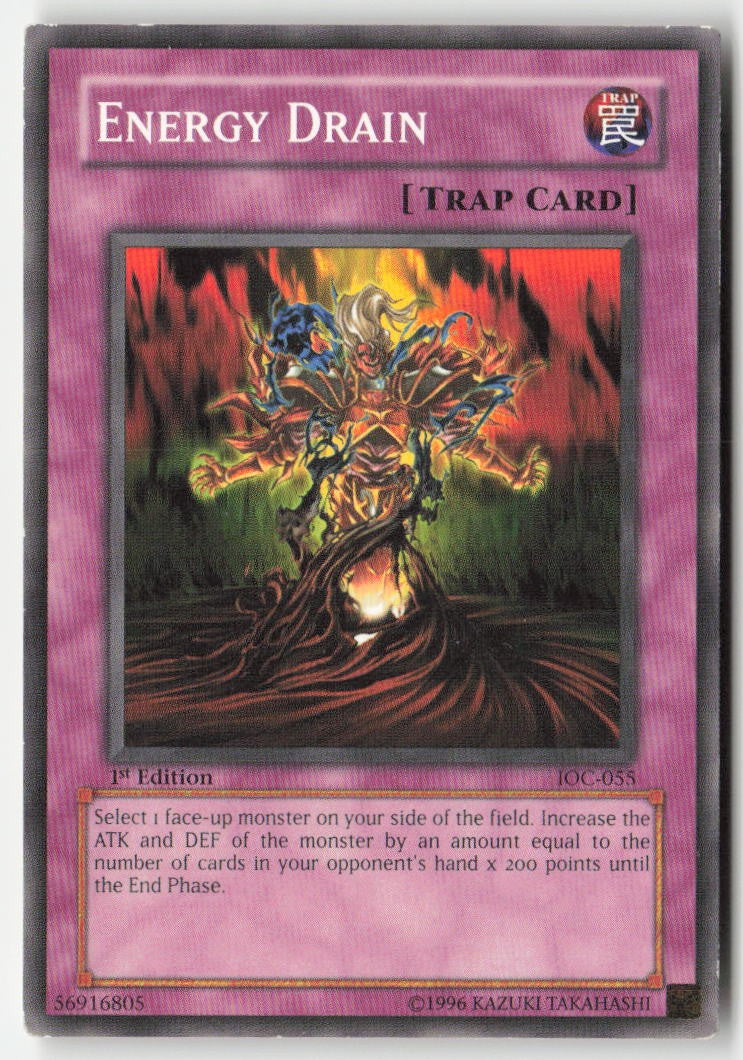 Energy Drain IOC-055 1st Edition Common Moderately Played