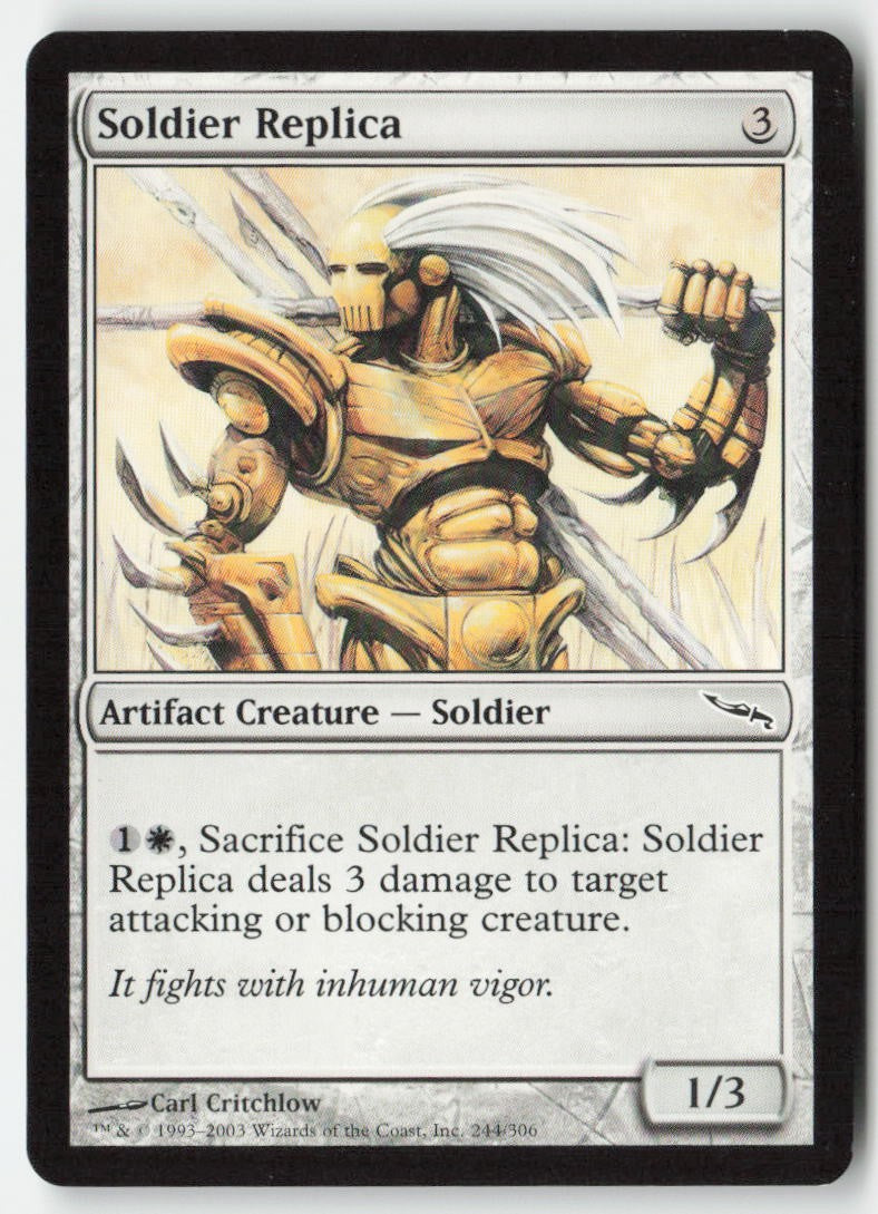 Soldier Replica MRD 244 Common Moderately Played, Front