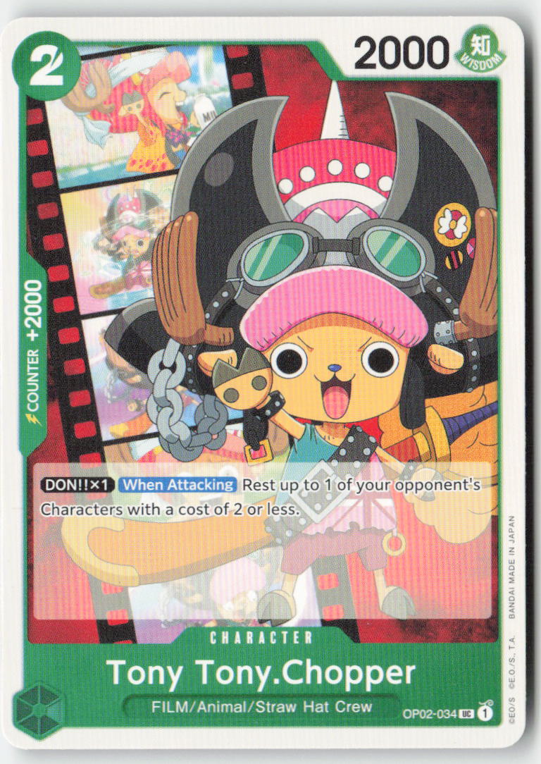 Tony Tony.Chopper OP02-034 Normal Uncommon Lightly Played
