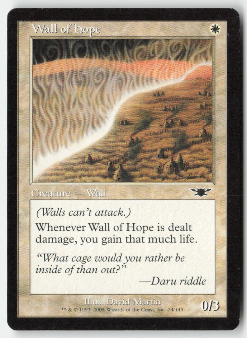Wall of Hope LGN 24 Common Moderately Played