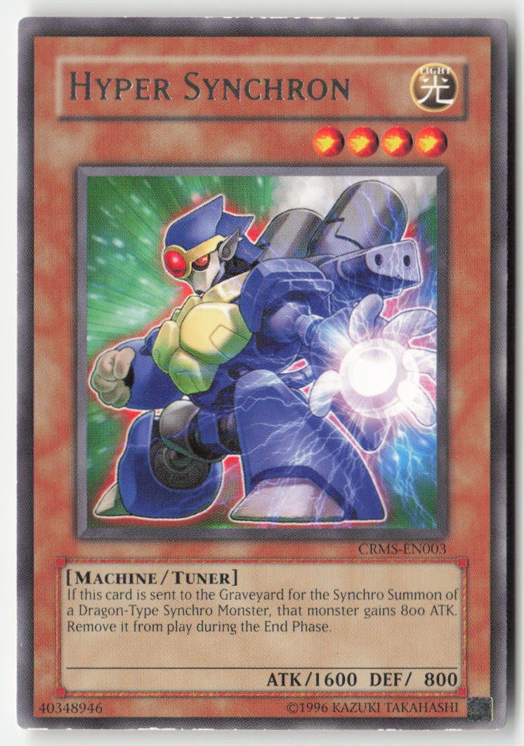 Hyper Synchron CRMS-EN003 Unlimited Rare Moderately Played, Front