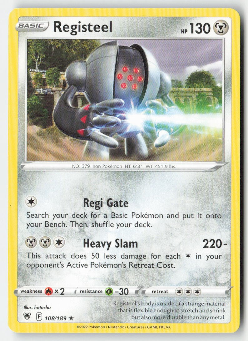Registeel 108/189 Regular Astral Radiance Moderately Played