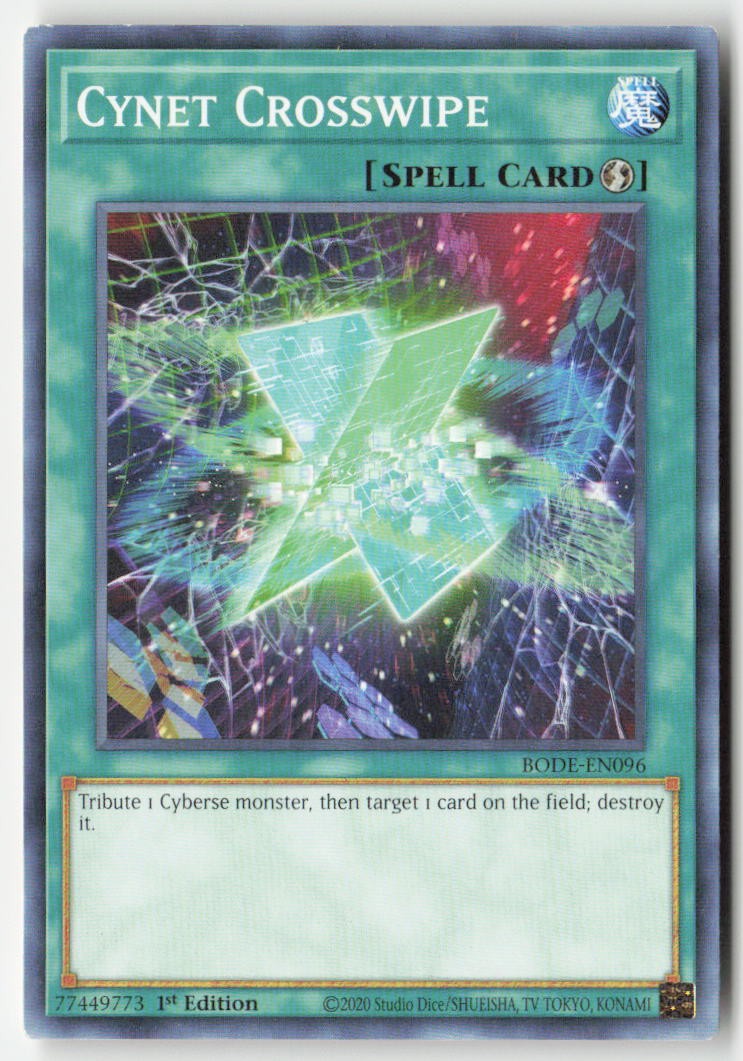 Cynet Crosswipe BODE-EN096 1st Edition Common Moderately Played