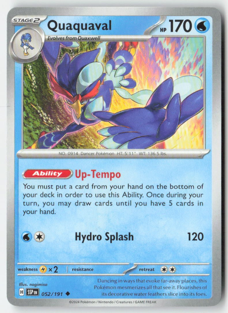 Quaquaval 052/191 Regular Surging Sparks Moderately Played