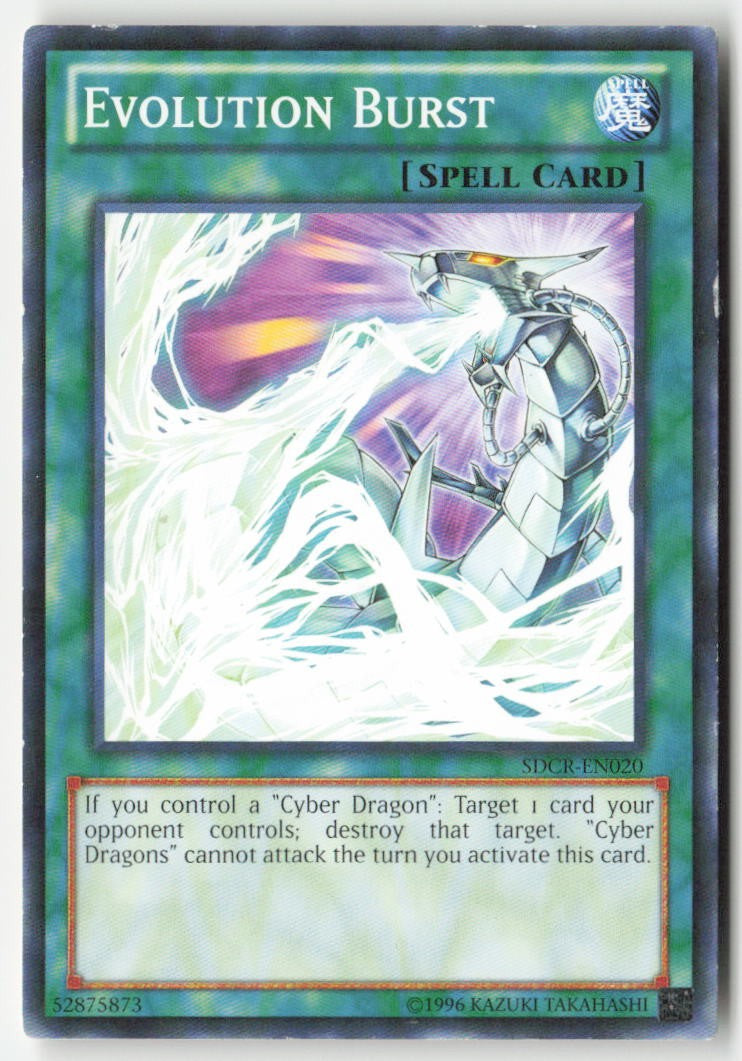 Evolution Burst SDCR-EN020 Unlimited Common Moderately Played, Front
