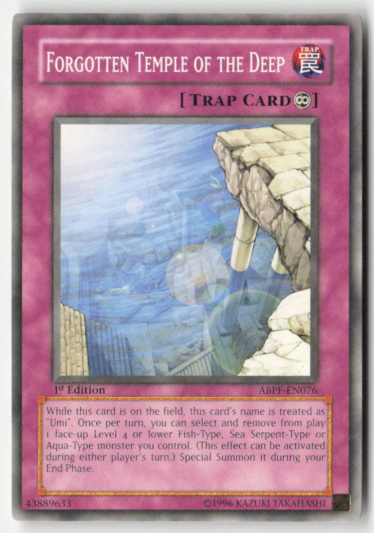 Forgotten Temple of the Deep ABPF-EN076 1st Edition Common Moderately Played