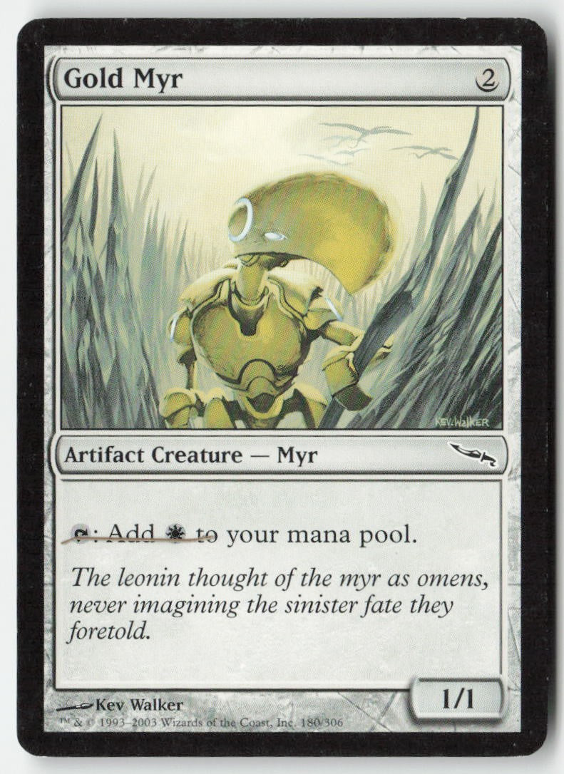 Gold Myr MRD 180 Common Moderately Played