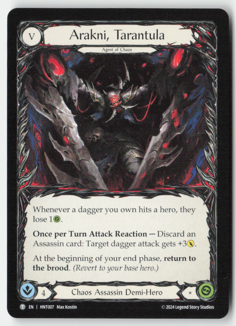 Arakni, Tarantula // Arakni, Trap-Door #HNT007//HNT008 - The Hunted - Flesh and Blood - Token - Near Mint