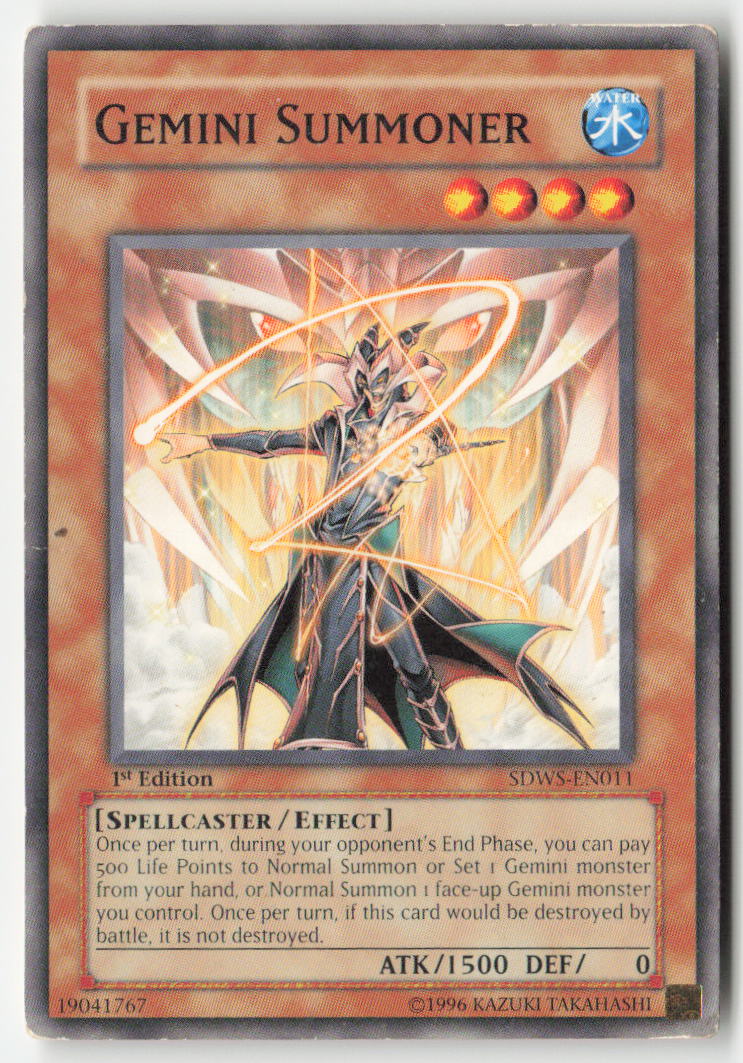 Gemini Summoner SDWS-EN011 1st Edition Common Moderately Played