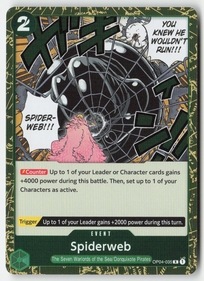 Spiderweb OP04-035 Foil Rare Lightly Played