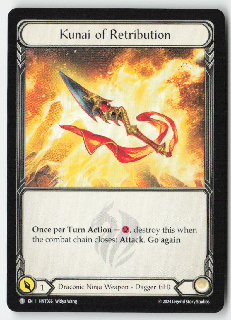 Obsidian Fire Vein // Kunai of Retribution #HNT100//HNT056 - The Hunted - Flesh and Blood - Token - Near Mint