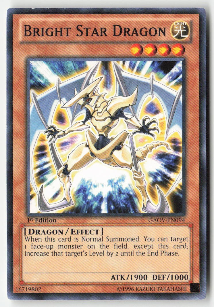 Bright Star Dragon GAOV-EN094 1st Edition Common Moderately Played