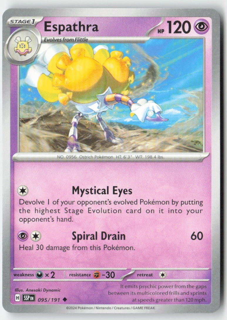 Espathra 095/191 Regular Surging Sparks Moderately Played