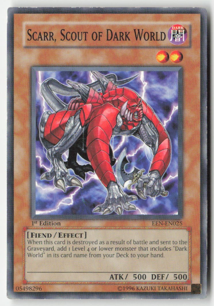 Scarr, Scout of Dark World EEN-EN025 1st Edition Common Moderately Played, Front