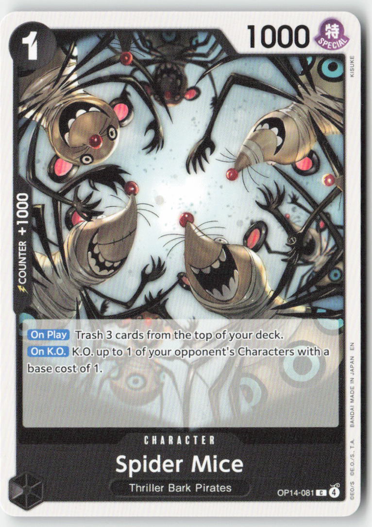 Spider Mice OP14-081 Normal Common Lightly Played