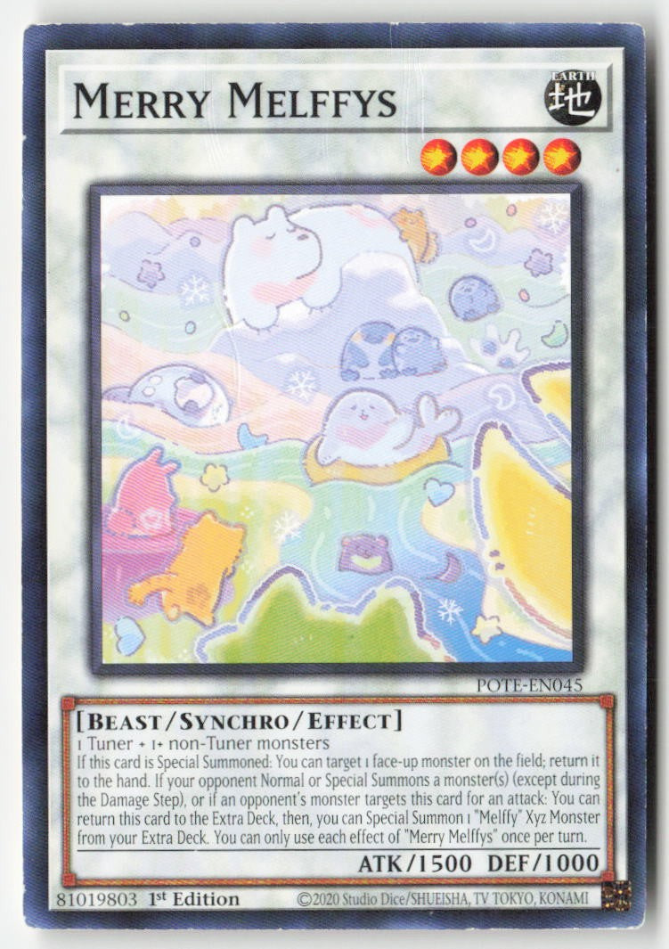 Merry Melffys POTE-EN045 1st Edition Common Moderately Played, Front