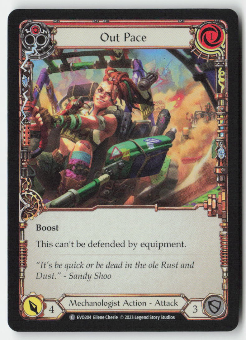 Out Pace (Red) #EVO204 - Bright Lights - Flesh and Blood - Common - Near Mint