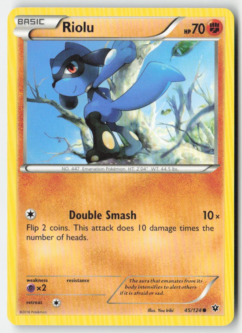 Riolu 45/124 Regular Fates Collide Moderately Played