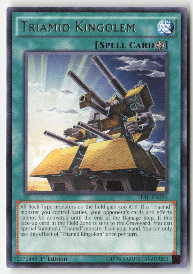Triamid Kingolem TDIL-EN064 1st Edition Rare Moderately Played