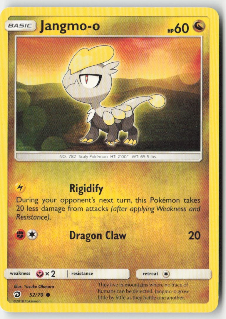 Jangmo-o 52/70 Regular Dragon Majesty Moderately Played