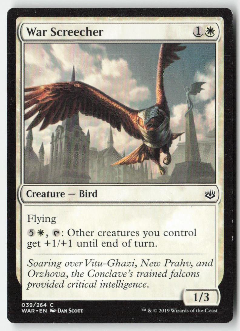 War Screecher WAR 39 Common Moderately Played, Front