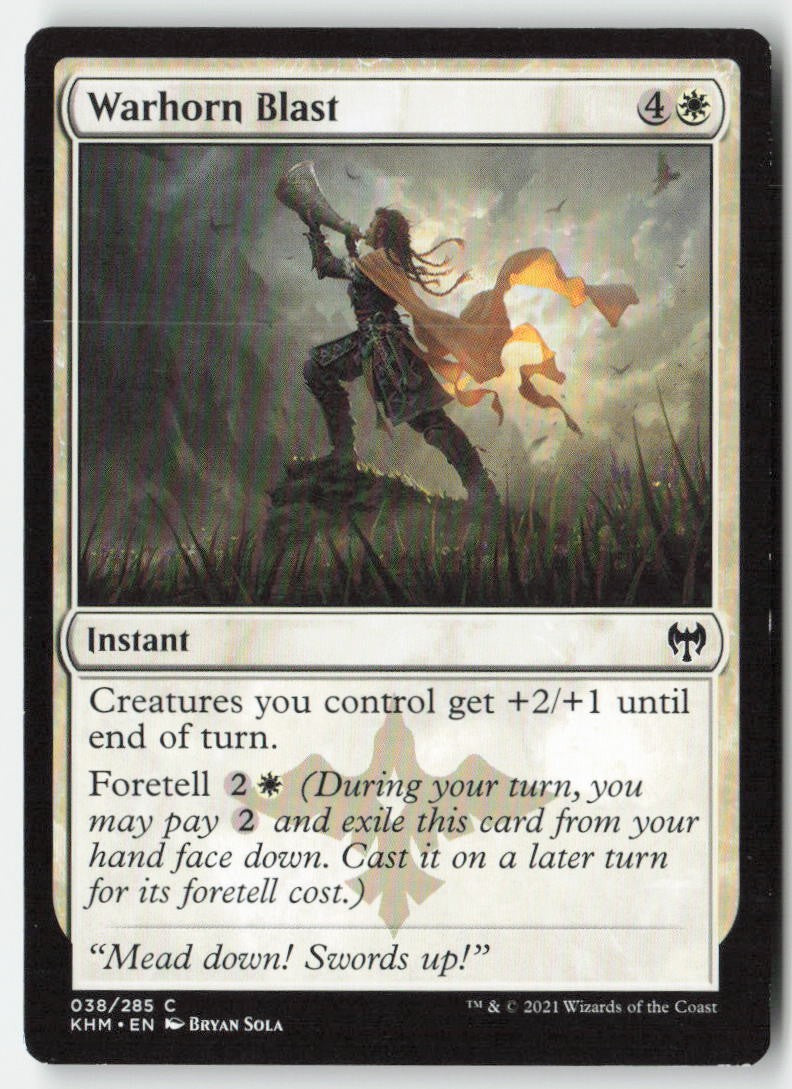 Warhorn Blast KHM 38 Common Moderately Played