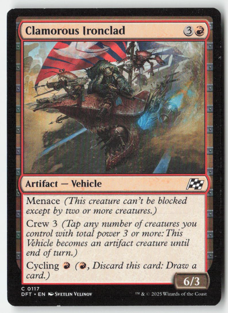 Clamorous Ironclad DFT 117 Common Moderately Played